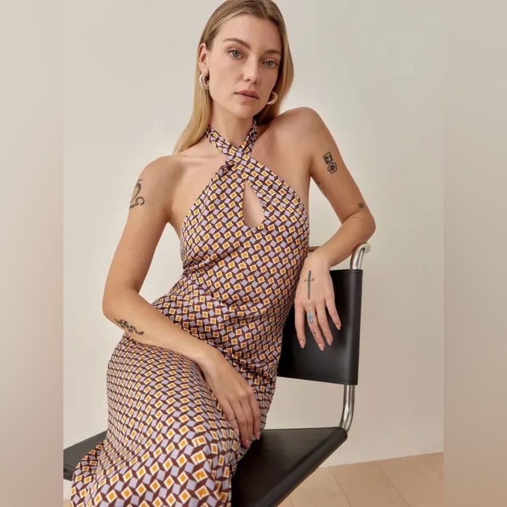 NWT Reformation Lille Silk Dress